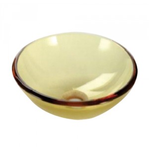 290 Yellow Glass Spittoon